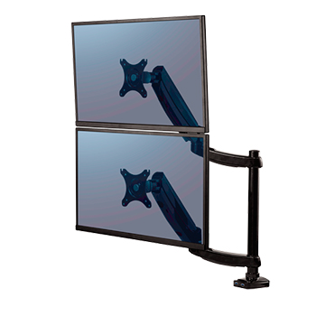 Brazo para monitor doble en vertical Platinum Series™