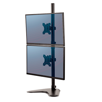 Soporte con peana para monitor doble en vertical Professional Series 