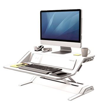 Estación de trabajo Sit-Stand Lotus™ DX Blanco