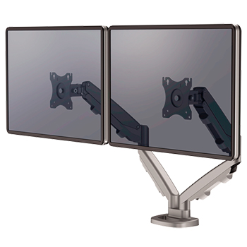 Brazo para monitor doble EPPA™  Plateado