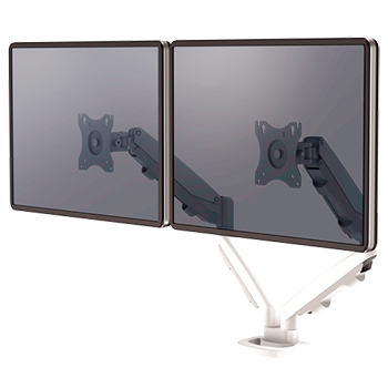 Brazo para monitor doble EPPA™ Blanco