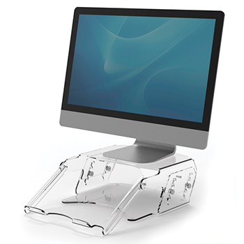 Soporte de monitor regulable con atril de documentos Clarity™